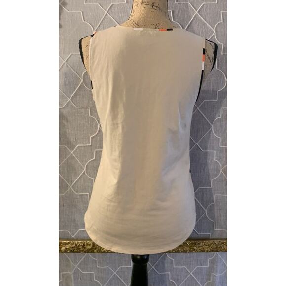 Ann Taylor Petite Sleeveless Tank Top Blouse Shirt Sz S PS Petite NWOT geometric - Picture 5 of 5